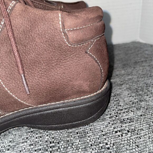 White Mountain Ankle Boots Womens 7M Brown Leather Lace-Up Comfort Booties‎ Lisa - Picture 5 of 14